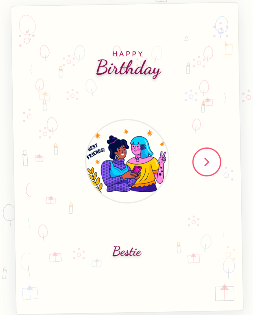 Birthday card for Bestie