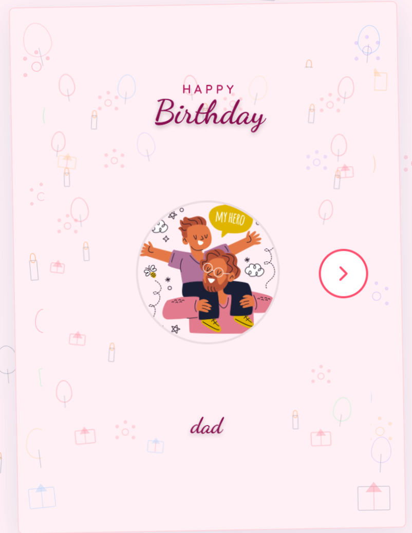 Birthday card for Dad