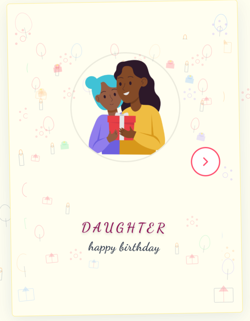 Birthday card for Daughter