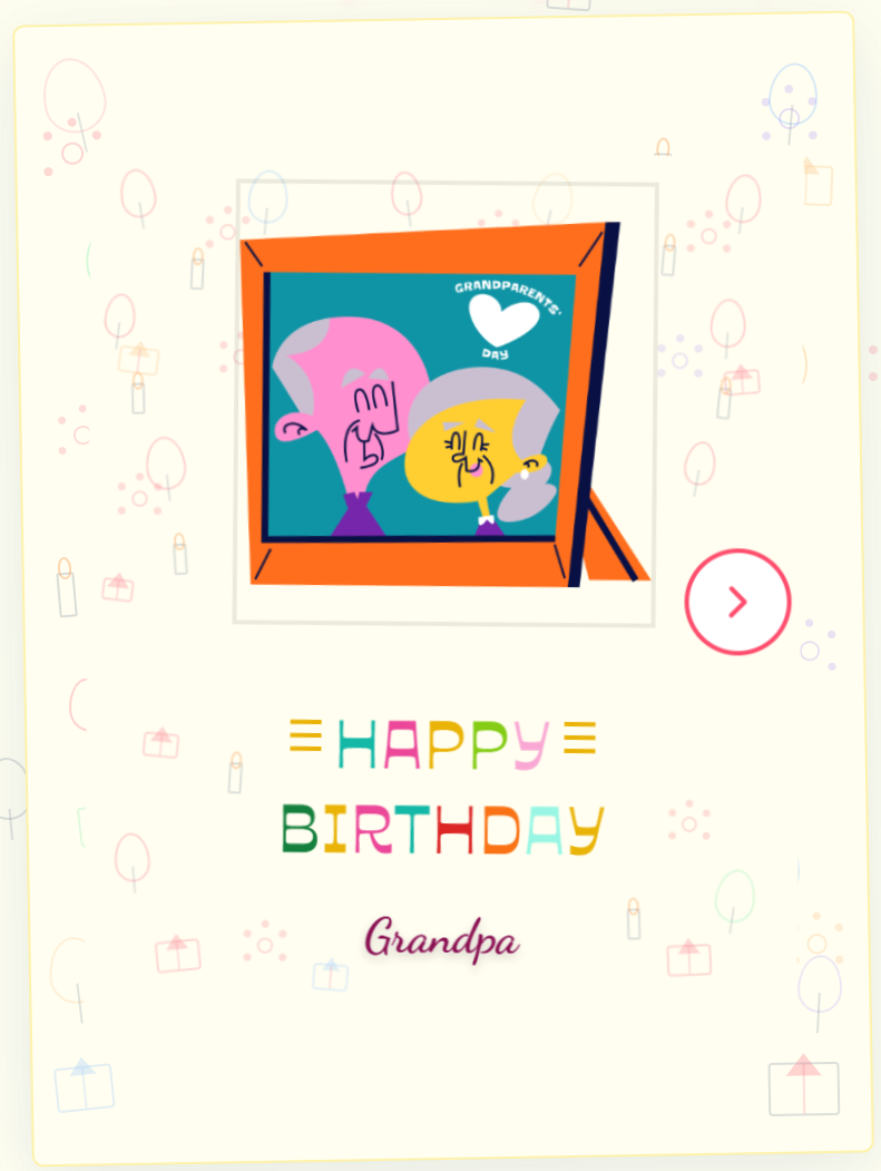 Birthday card for Grandpa