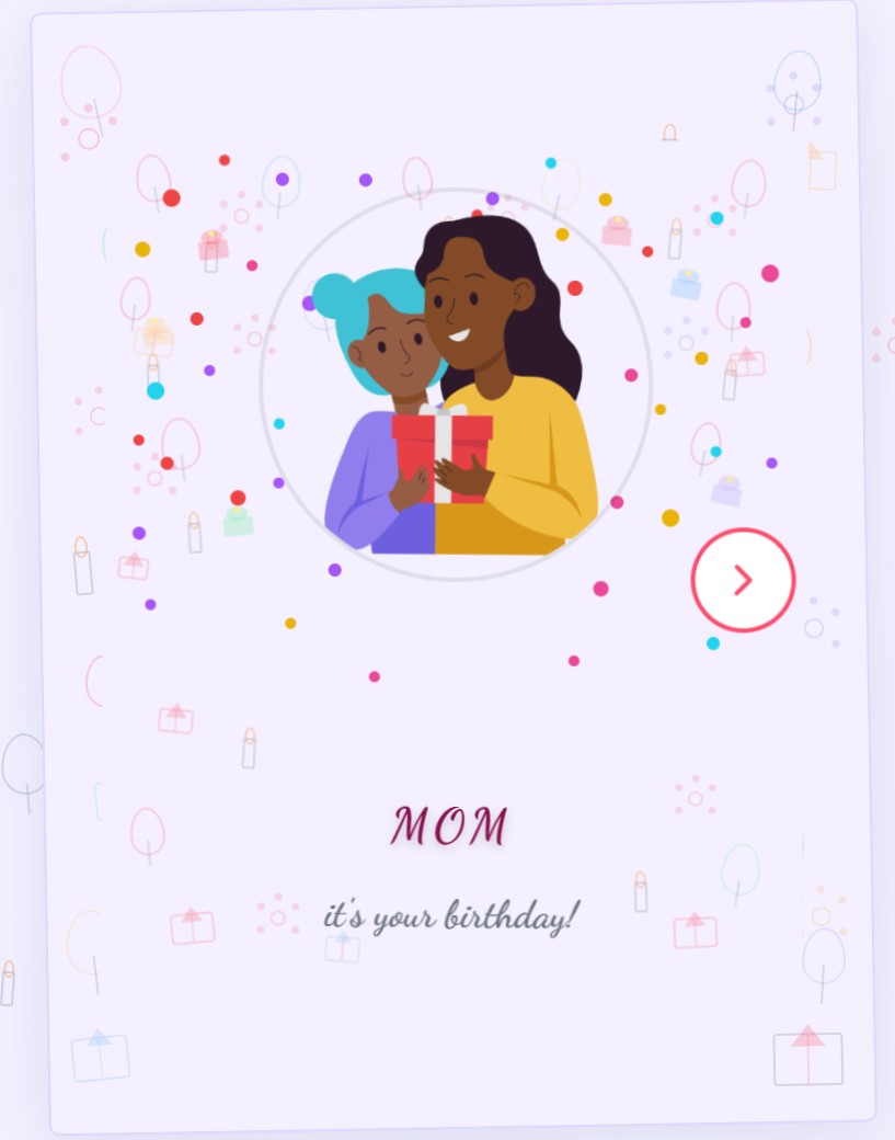 Birthday card for Mom