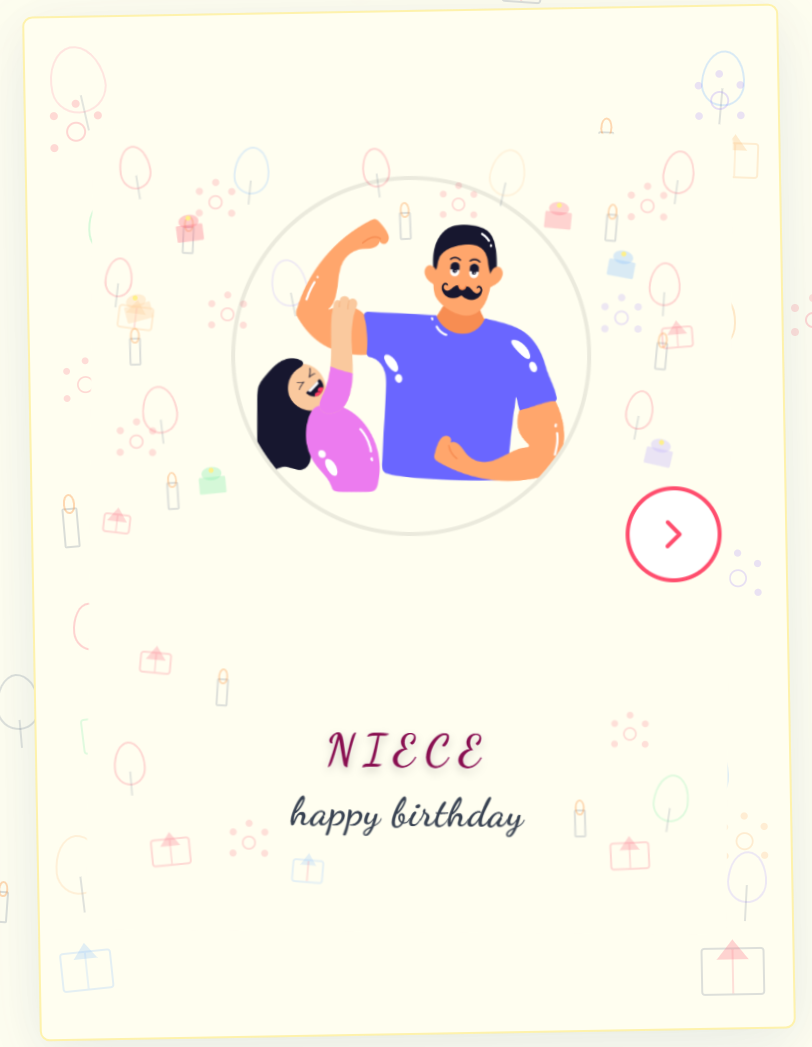 Birthday card for Niece