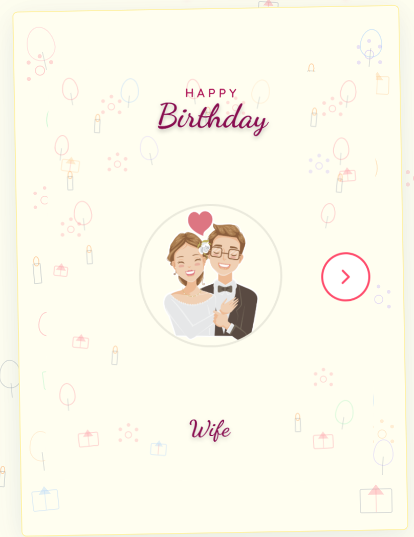 Birthday card for Wife